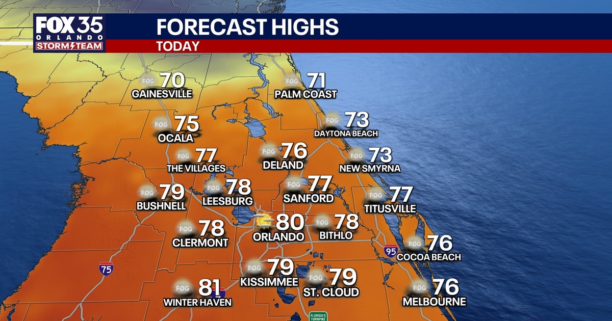 Orlando weather: Springlike weekend warmth before freezing temps return