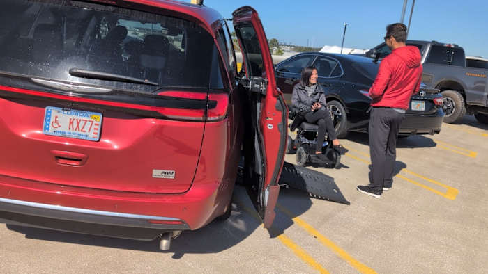 Disabled veteran towed at Orlando International Airport