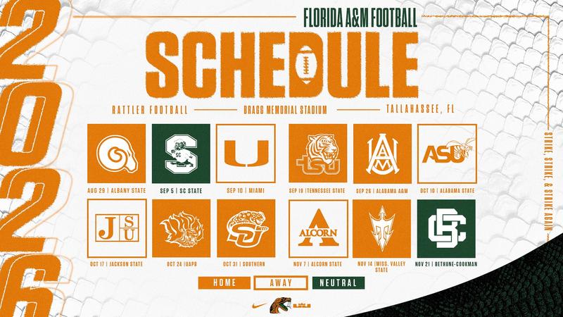 Florida A&M Announces Tradition-Rich, High-Profile 2026 Football Schedule