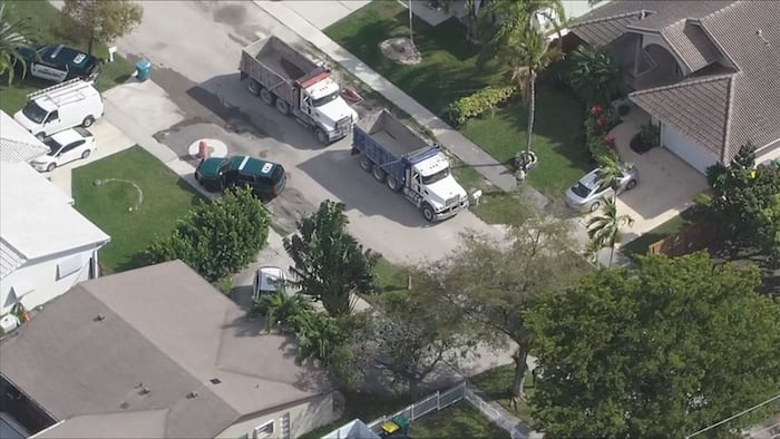 Worker run over by dump truck at Dania Beach jobsite, rushed to hospital