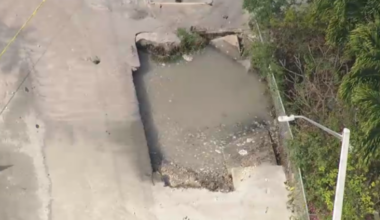 Construction vehicle hits fire hydrant, creating massive sinkhole in Broward – NBC 6 South Florida