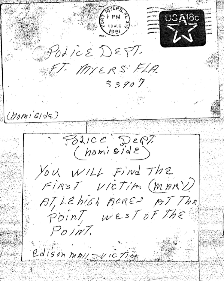 Second anonymous letter sent