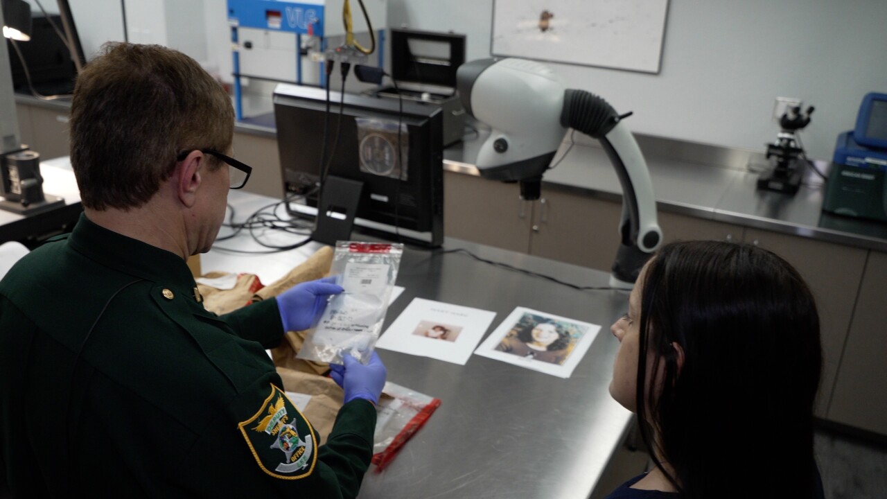 Capt. Roncinske showing Mary Hare's evidence
