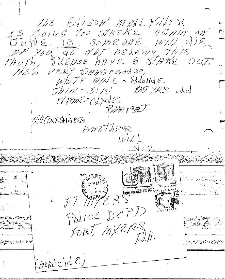 First anonymous letter