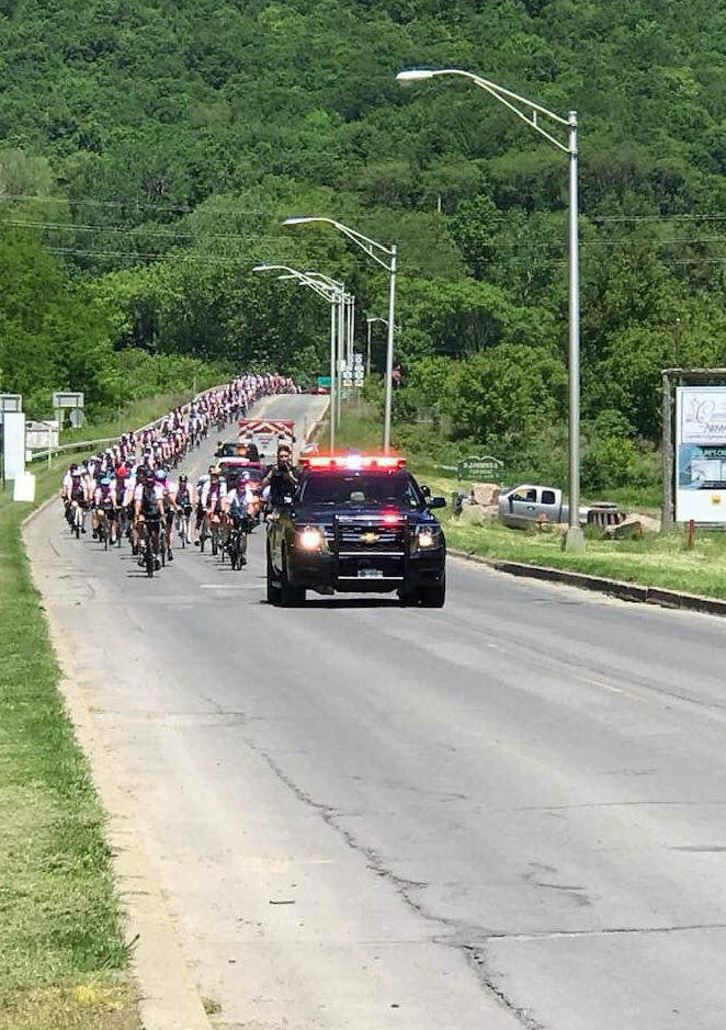 Charity ride in Utica