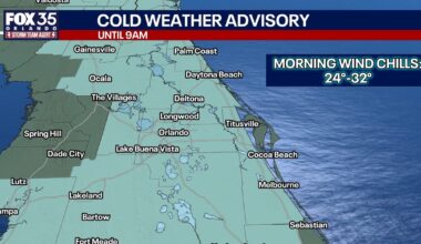 Orlando weather: Temperatures plunge as cold blast sweeps across Central Florida