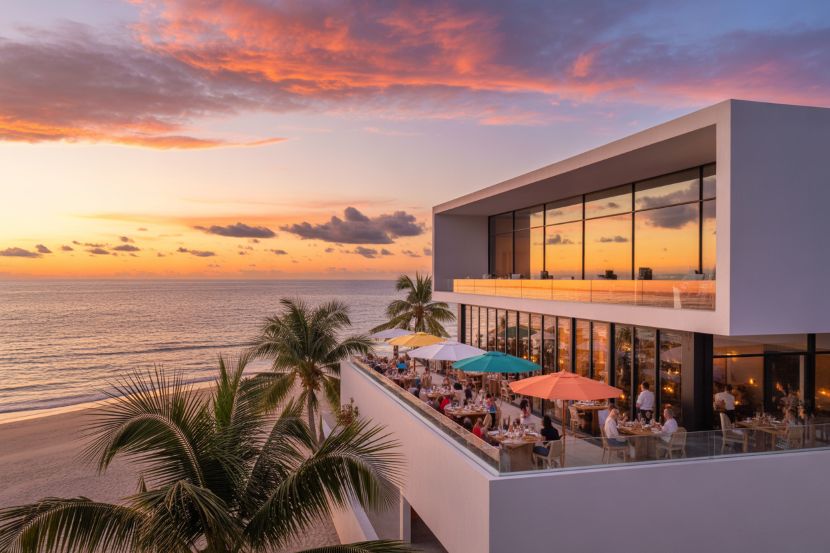 The luce offers guests a luxury coastal experience in st. Pete beach, complete with modern accommodations and vibrant dining options.