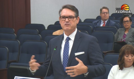 Florida Secretary of State Cord Byrd, appointed the state's top election official by Gov. Ron DeSantis, has presided over a series of decisions that make it less likely a proposed state constitutional amendment legalizing recreational marijuana can get on the 2026 ballot. (Florida Channel/courtesy)