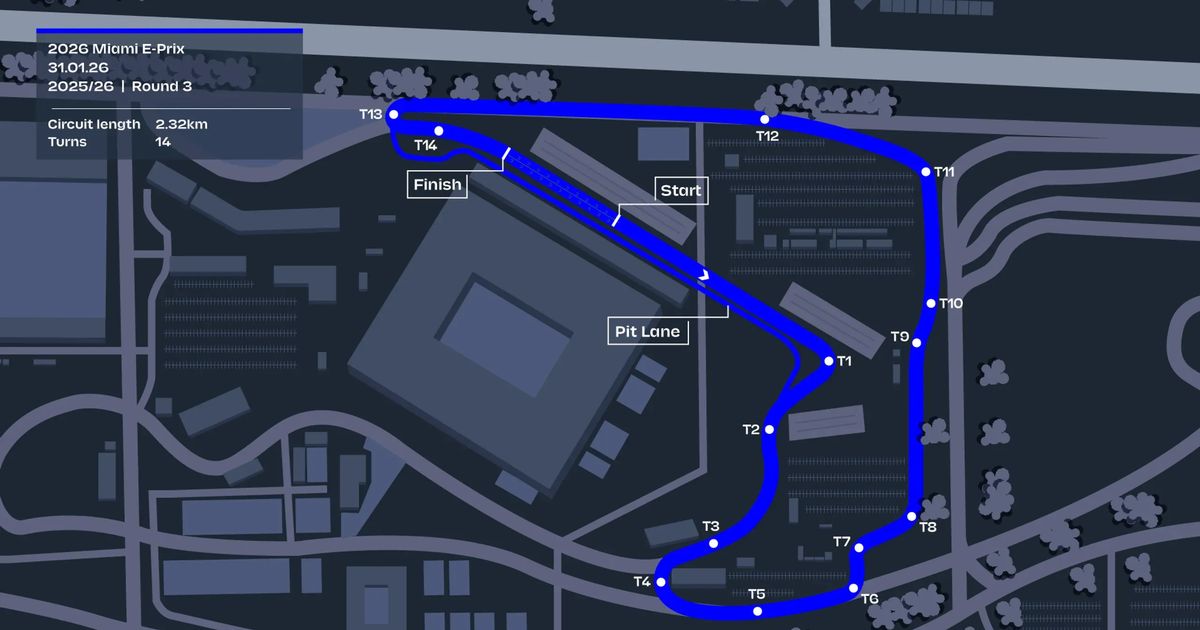 What does the Miami E-Prix circuit look like?