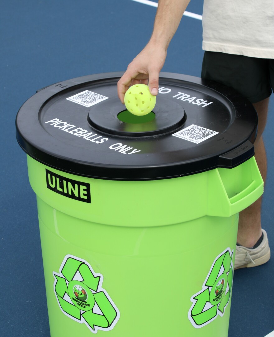 The bright green BounceBack Pickle recycling containers have started appearing at numerous facilities in Florida and in several other states.