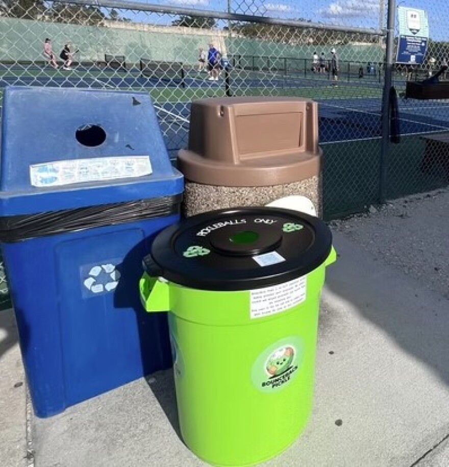 The bright green BounceBack Pickle recycling containers have started appearing at numerous facilities in Florida and in several other states.