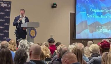 Outrage over ICE agents during Florida Congressman Cory Mills Town Hall