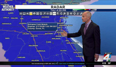 Extreme Cold Watch, A First for the Greater Jacksonville Area.