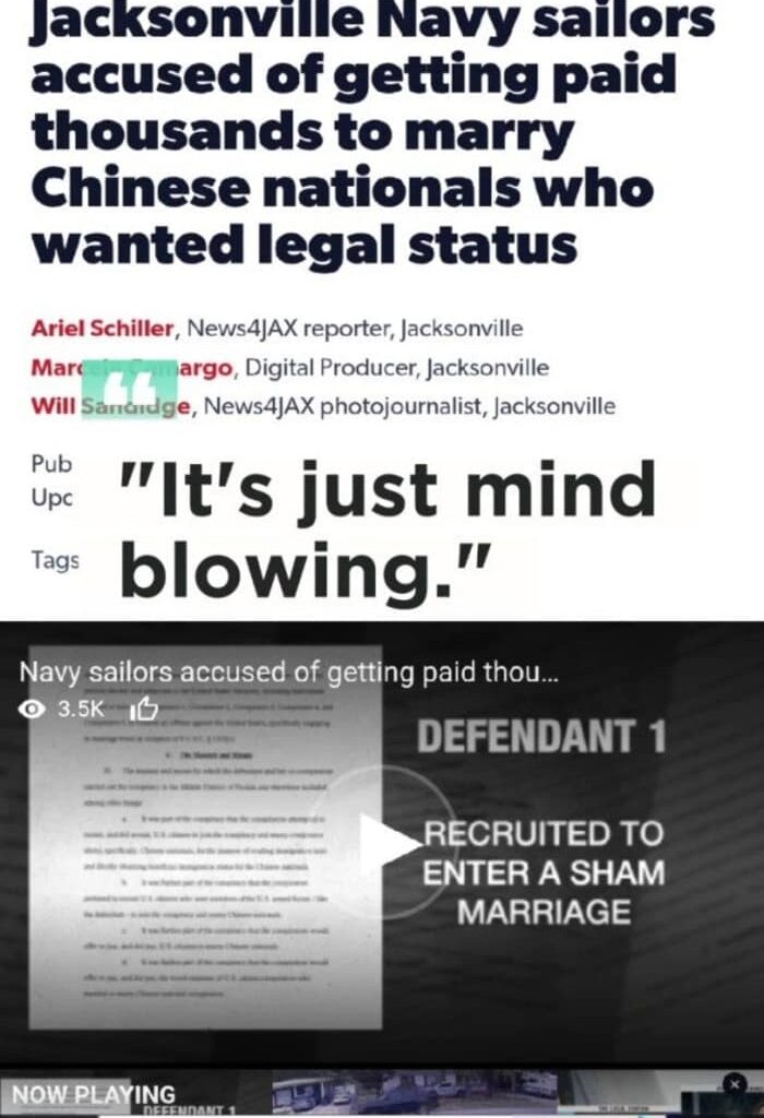 Woman who claims she dated Jacksonville Navy sailor accused of marriage fraud scheme speaks out