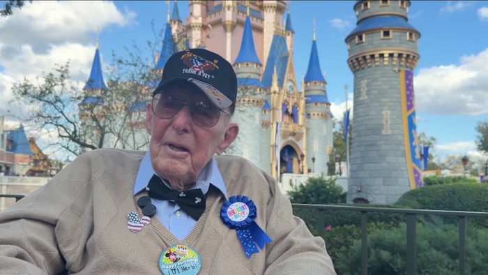 World War II veteran celebrates 101st birthday at Walt Disney World