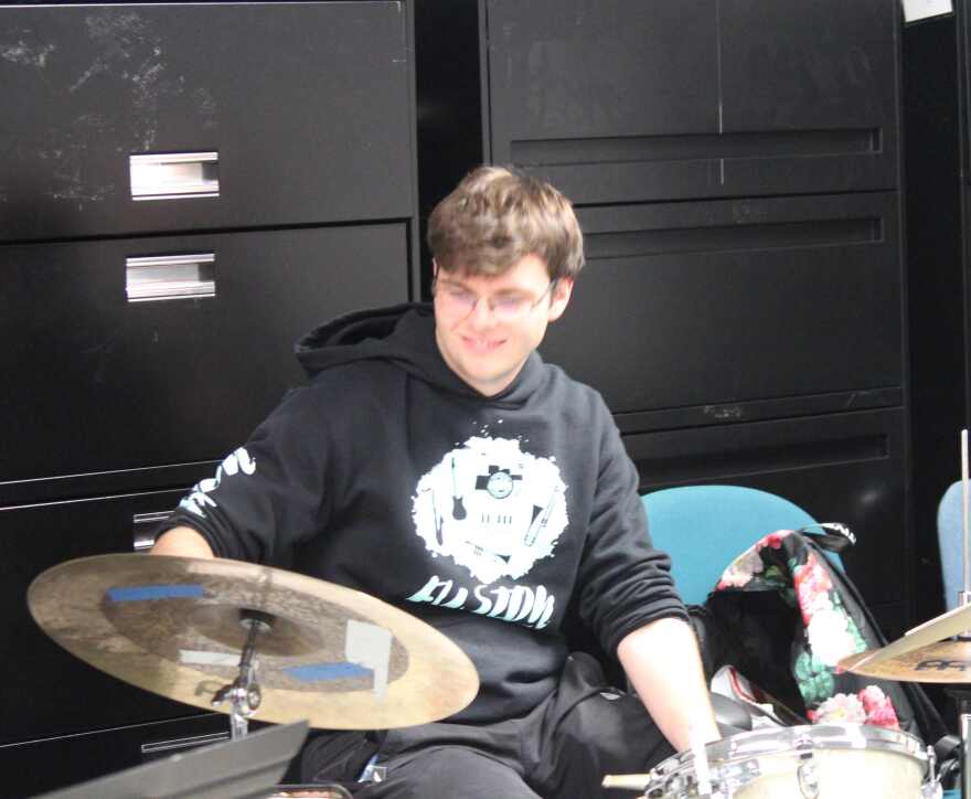 FGCU Jazz Combo drummer Nicholas Romig.