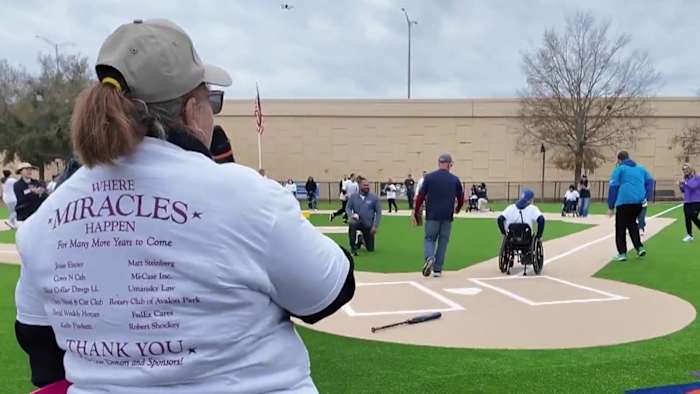 Orlando special-needs baseball league enjoys new field that community helped replace
