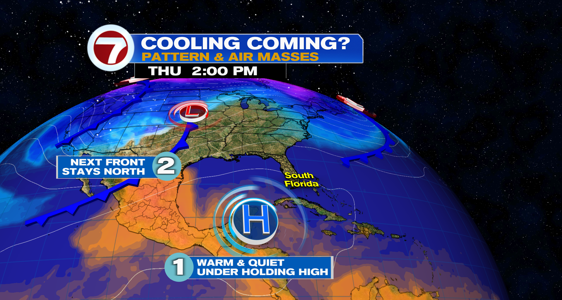 Warm and Overall Quiet Rest of Week - WSVN 7News | Miami News, Weather, Sports