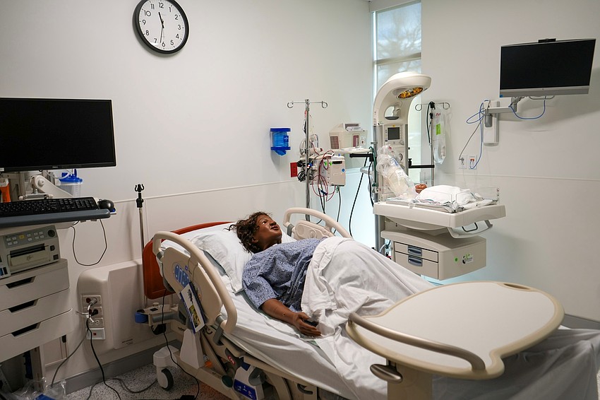 Lifelike mannequins replicate many of the symptoms human patients can have as well as complications that can occur.