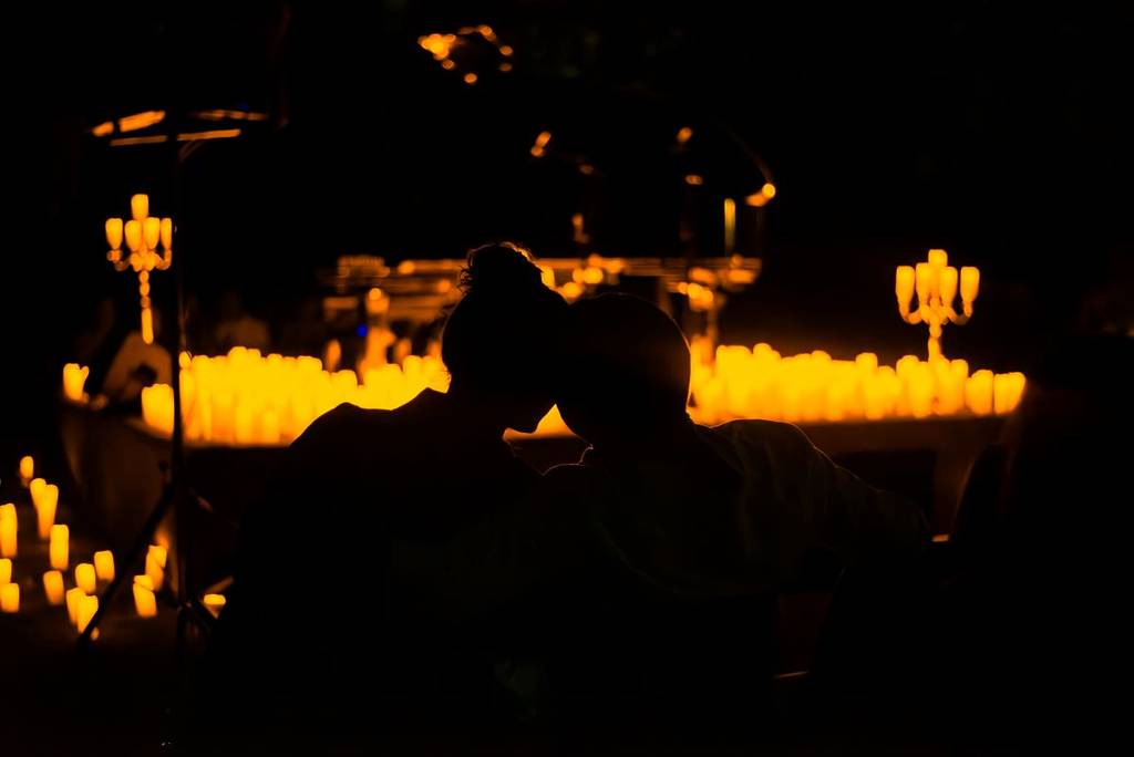 Couple at a Candlelight Concert