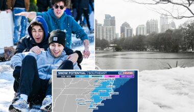 Snowflakes could fly in Florida, Georgia this weekend as cold hits the South