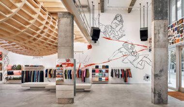 Photo of the inside of a clothing store