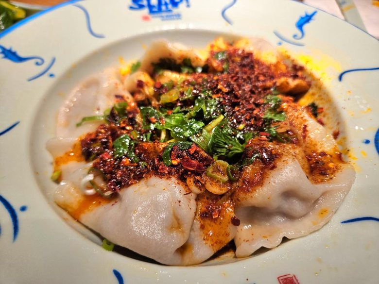 Slap Hand-Ripped Noodles chili oil dumplings