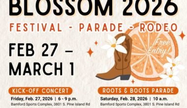 TOWN OF DAVIE ORANGE BLOSSOM CELEBRATION STARTS ON FEB. 27, 2026
