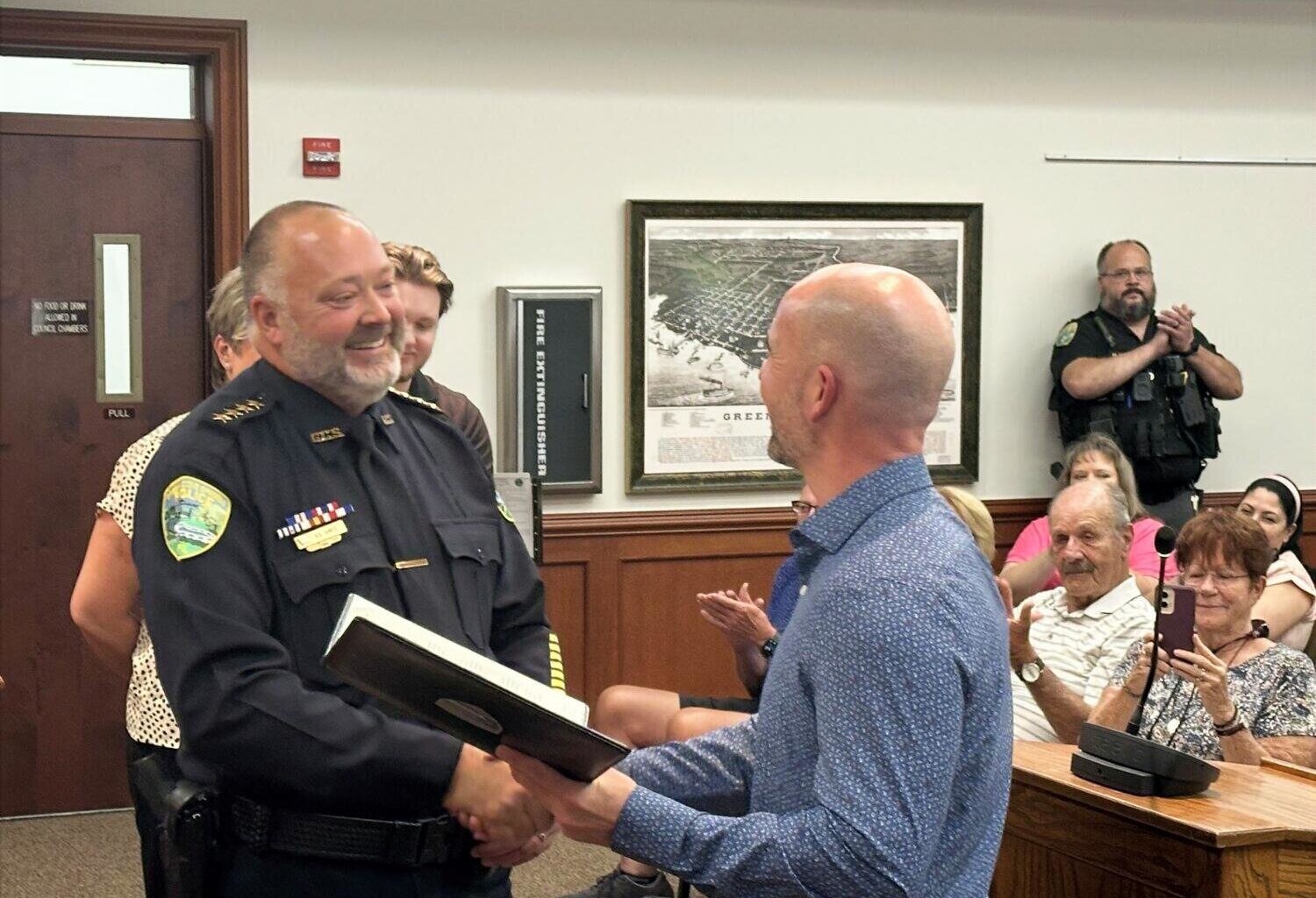 Shawn Hines was sworn in as the Chief of Police at Green Cove Springs.