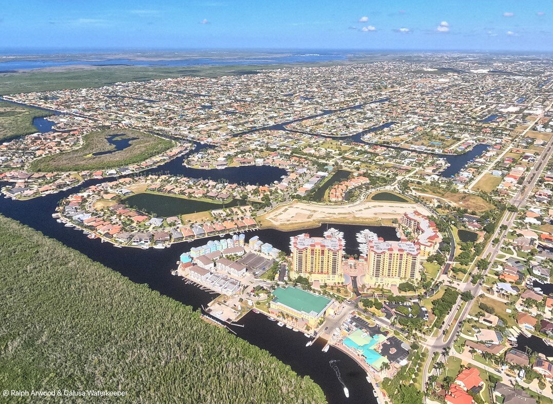 Cape Coral has more canals than anywhere else in the world, but it&rsquo;s also under severe watering restrictions because there&rsquo;s not enough water for drinking and watering lawns.