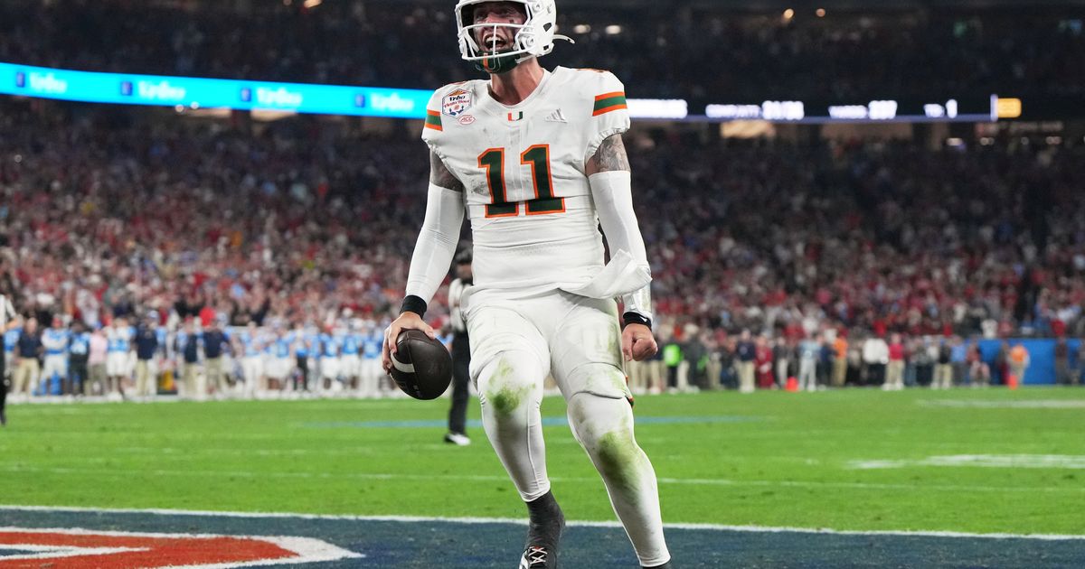 Miami heading home for shot at national title after beating Ole Miss 31-27 in Fiesta Bowl :: WRAL.com