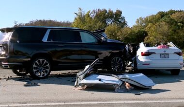 Firefighters perform extraction to free trapped driver in crash on SE Bridge Road and I-95