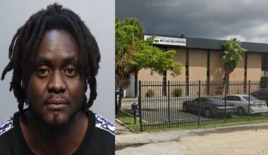 Man accused of stealing car flees into Opa-locka building where students were present