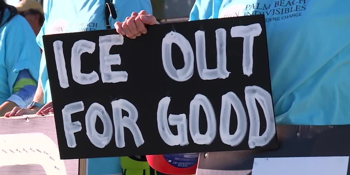 Protesters rally outside Florida Highway Patrol station following Minneapolis shootings