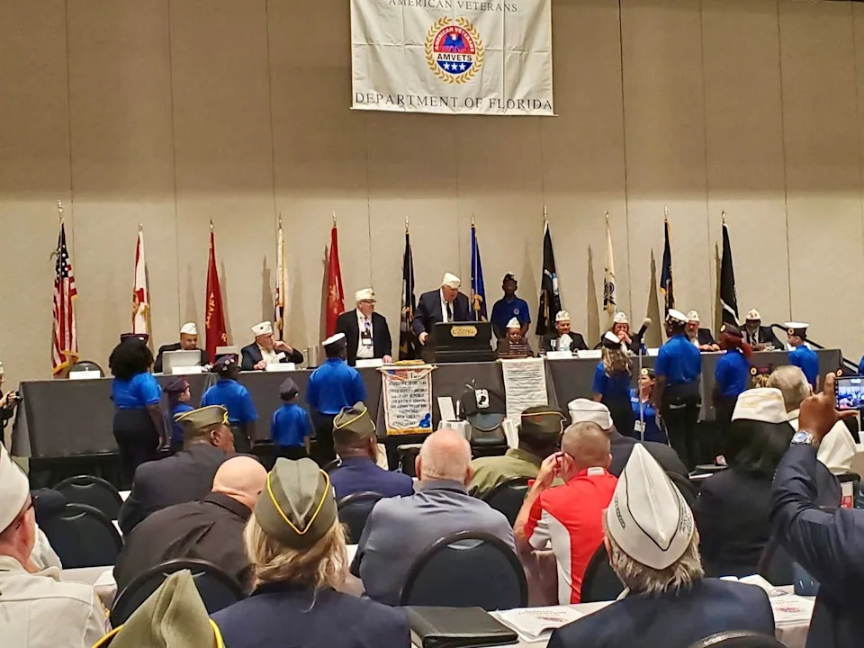 American Veterans (AMVETS) gather for AMVETS, Department of Florida Convention and Banquet in June 2025.