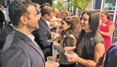 Guests mingled and connected throughout the evening.