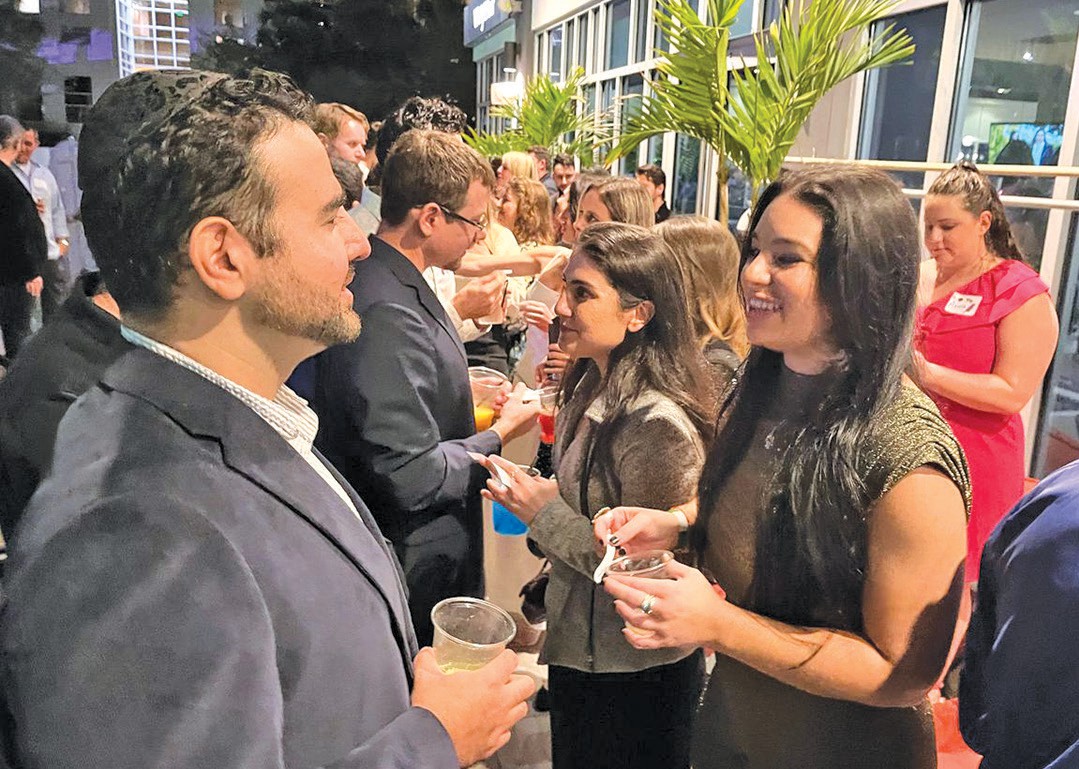 Guests mingled and connected throughout the evening.