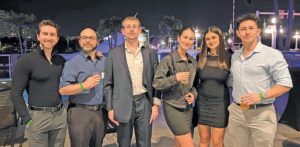 (L-R): Evan Dunayer, Aaron Binder, Nathaniel Thorne, Jillian Dunayer, Dalya Eden and Avi Kalin.