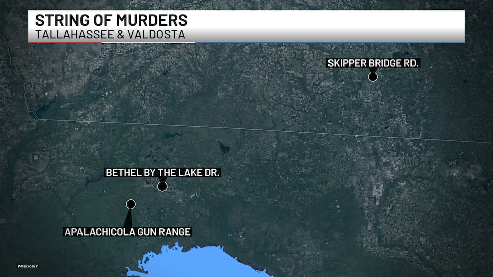 54-year-old Flay Rollins is behind bars in connection with the killings and faces three counts...
