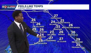 Coldest Air In Years! Freeze Watch in Place For Central Florida