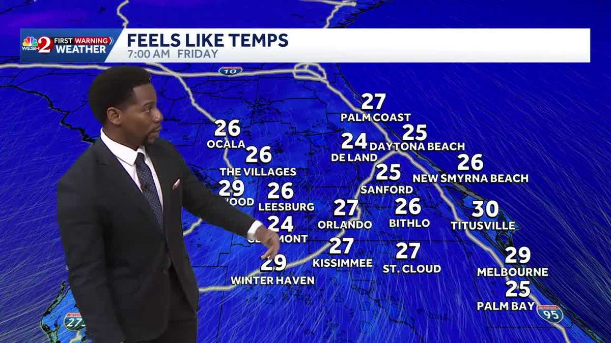 Coldest Air In Years! Freeze Watch in Place For Central Florida