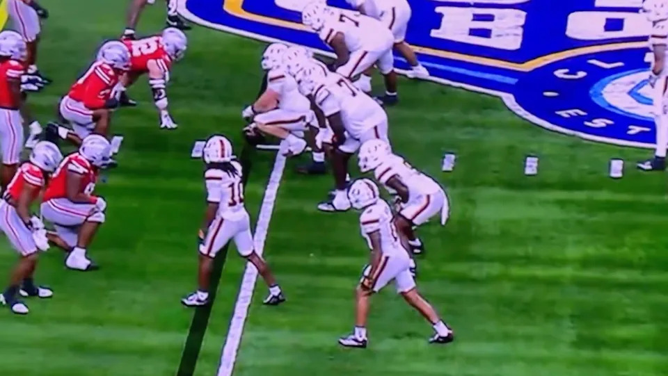 Miami was offside.ESPN&period;