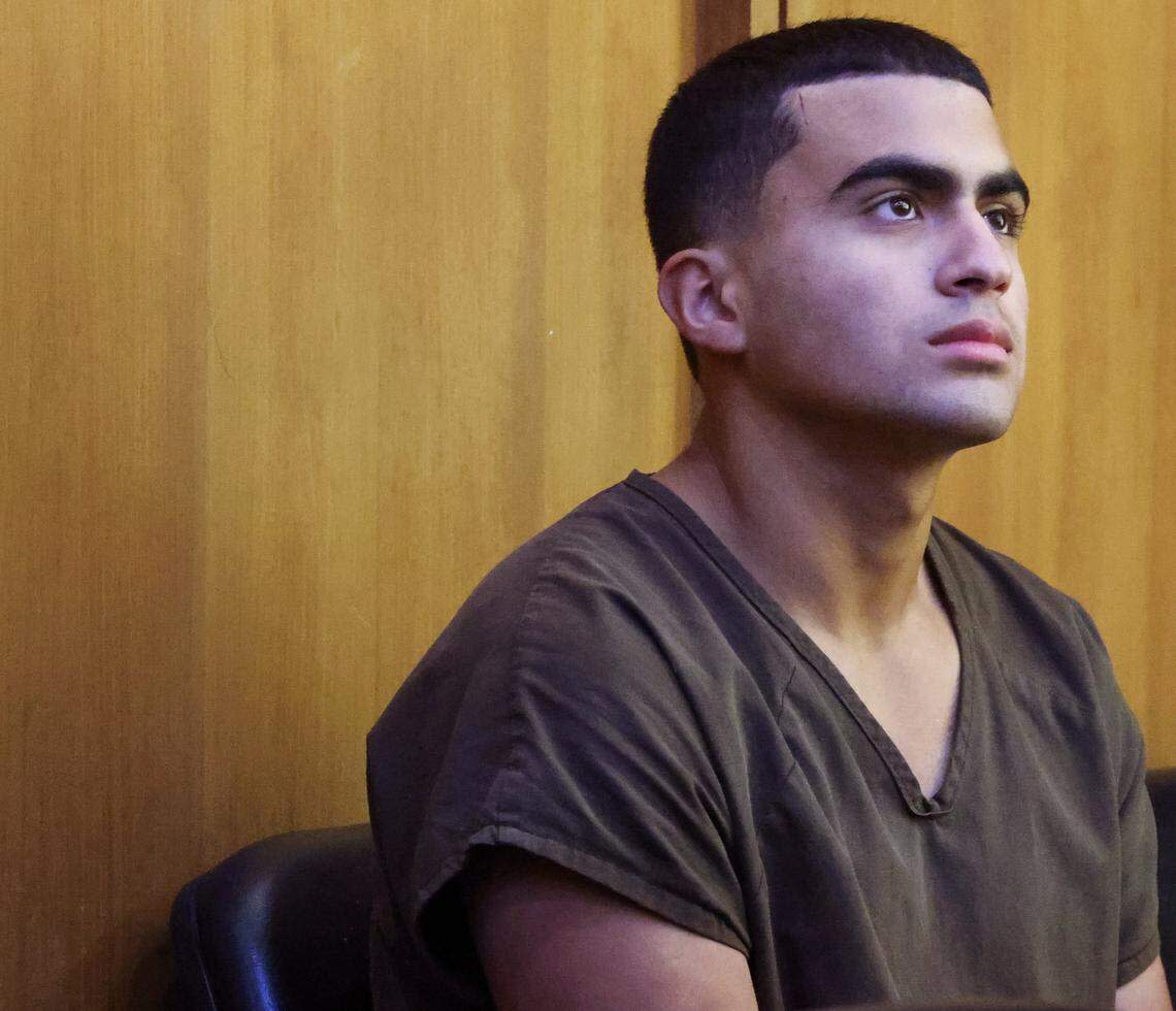 Derek Rosa, 15, who is accused of stabbing his mother Irina Garcia to death in Hialeah back in 2023, appears in court for his hearing.  Derick was 13 at the time of the killing and appeared in Courtroom 4-8 with Judge Richard Hersch presiding during his hearing on Monday, January 5th, 2025, in Miami, Florida.
