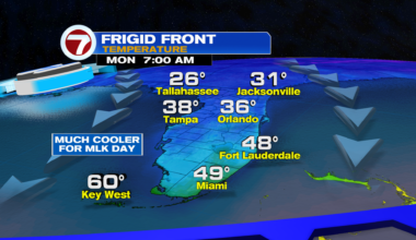 Cold Front Arrives Today - WSVN 7News | Miami News, Weather, Sports