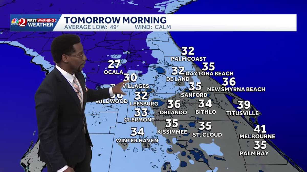 Freeze Warnings and A Cold Weather Advisory for Central Florida