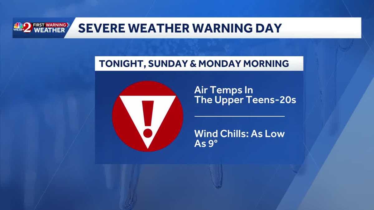 Winds picking up as 'extreme cold' moves into Central Florida
