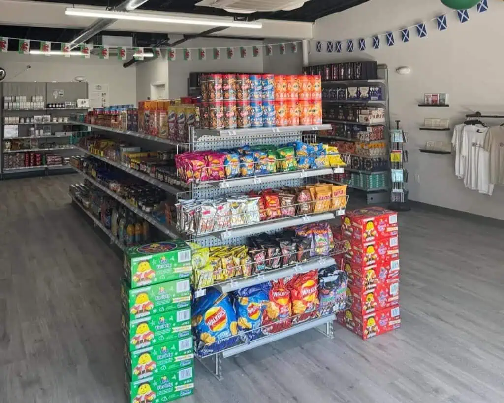 Snacks at The Wee British Shop in St. Pete