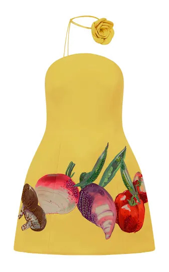 Zaria Strapless Crepe Bustier Mini Dress