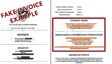 Cape Coral residents warned of fake invoice scam targeting locals | WINK Smart