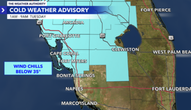 Cold Weather Advisory issued for Southwest Florida | Weather Forecast